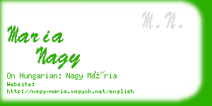 maria nagy business card